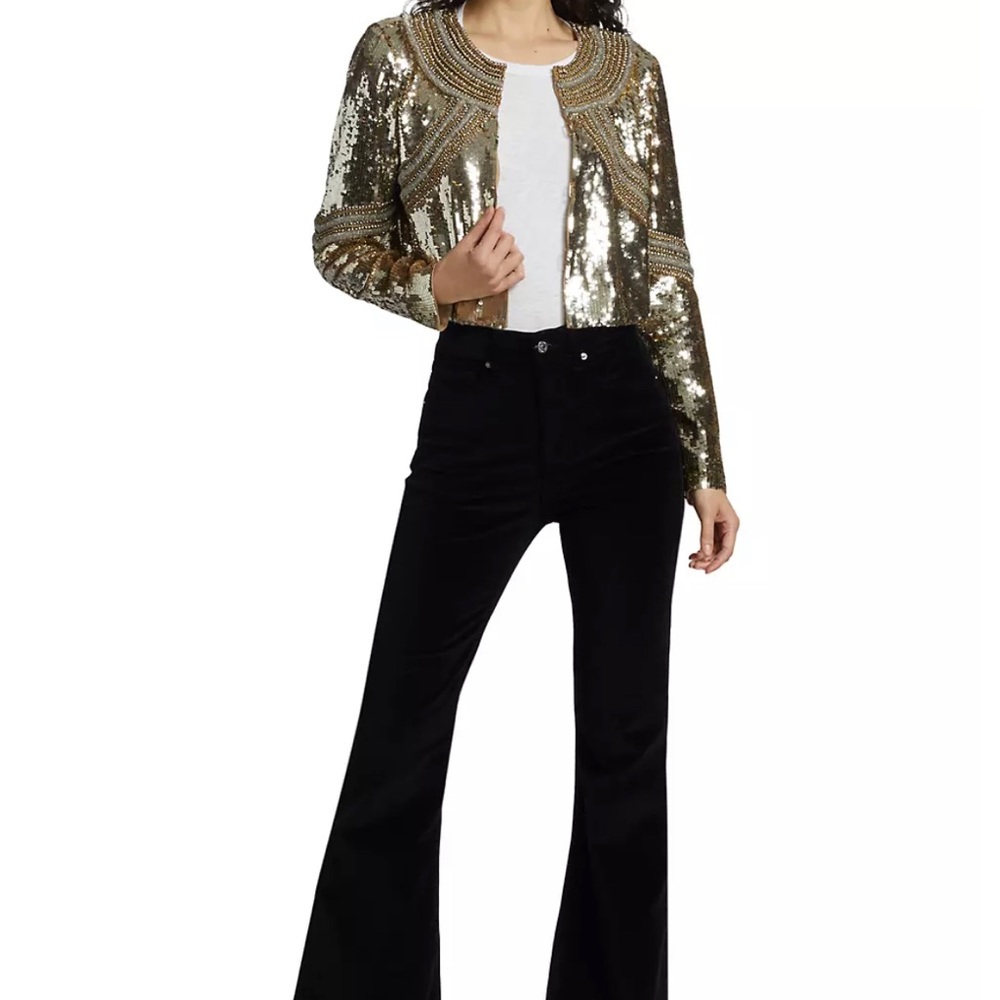 NWT Veronica Beard Gold Phaedra Vest Size Small